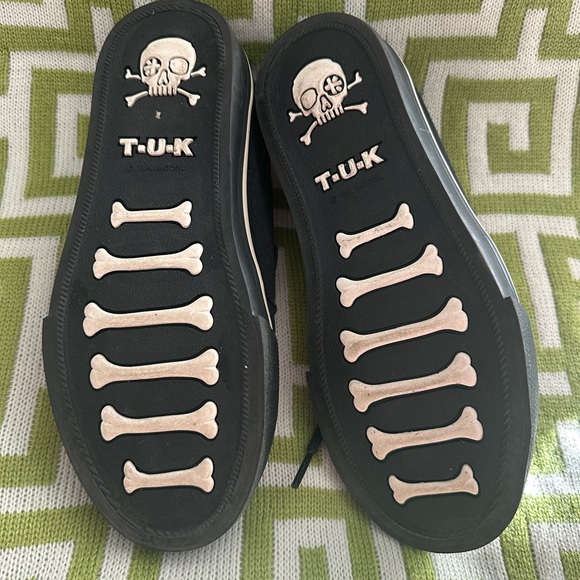 T.U.K Black/Leopard Creeper Sneakers UK size 36 (US women’s size 4) - Picture 4 of 5